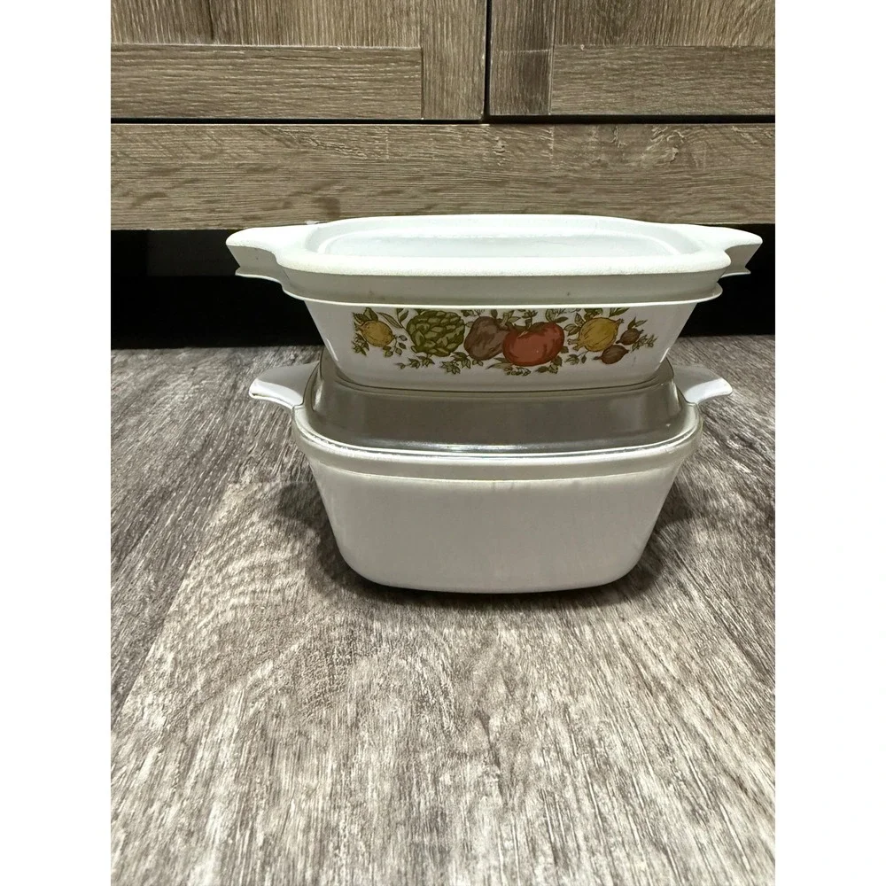Vintage Corning Ware Spice O Life Casserole‎ Set With Lids USA